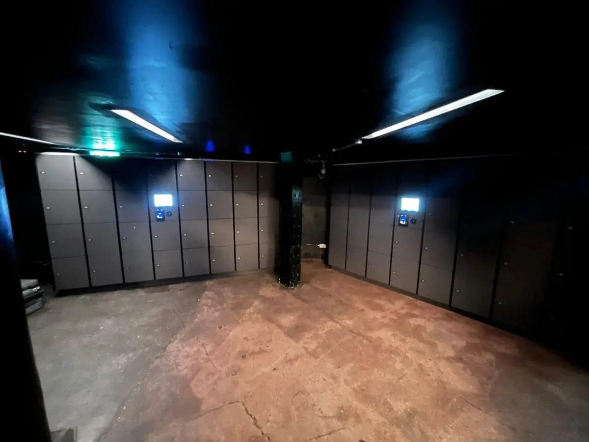 Fabric — London locker installation 3