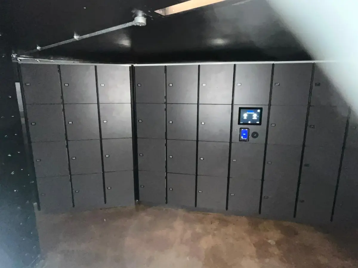 Fabric — London locker installation 4